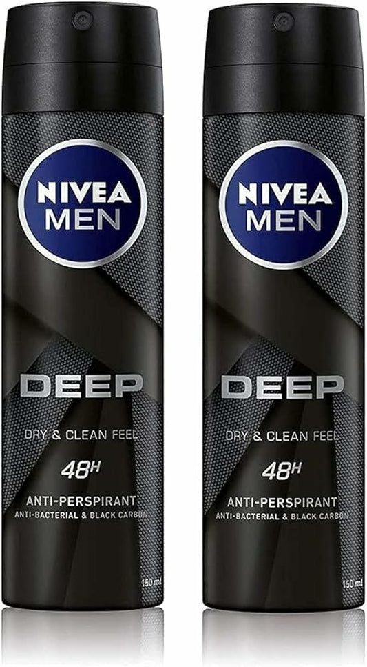 نيفيا سبراي للرجال ديب 150 مل (1+1) خصم 25