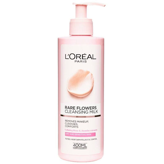 LOREAL MILK RARE FLOWERS DRY&SENS 400ML منظف