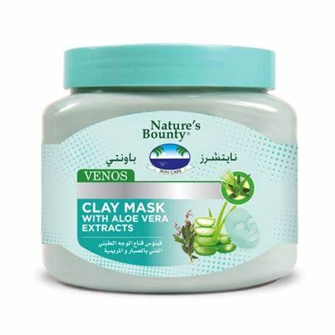Natures Bounty Venos Clay Mask (Aloe Vera) 600Ml