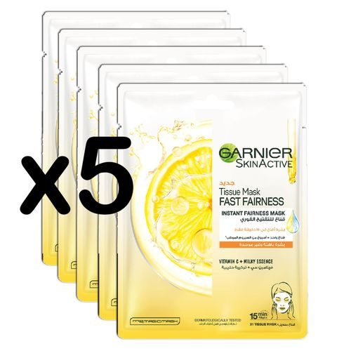 GARNIER TISSUE MASK 4+1 OFF قناع للوجة