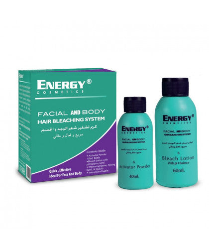 ENERGY FACIAL AND BODY HAIR BLEACHING 60ML/40ML