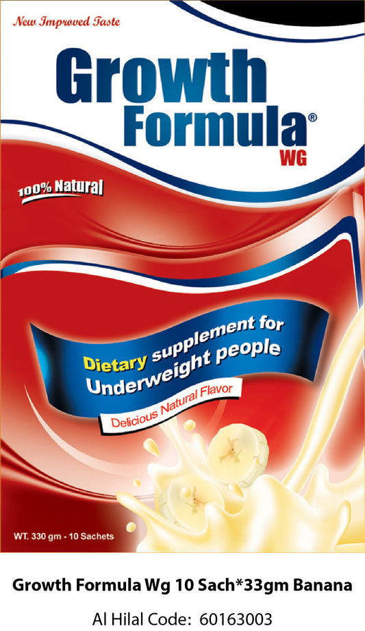 GROWTH FORMULA FOR KIDS BANANA 330GM 10SACHET