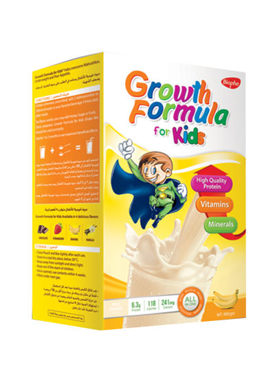 GROWTH FORMULA FOR KIDS BANANA 330GM 10SACHETS