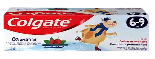 كولجيت بنكهة الفراولة والنعناع 6-9 سنوات 60 مل