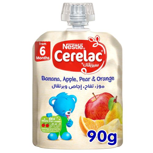 CERELAC BANANA+APPLE+PEAR+ORANGE 90GM