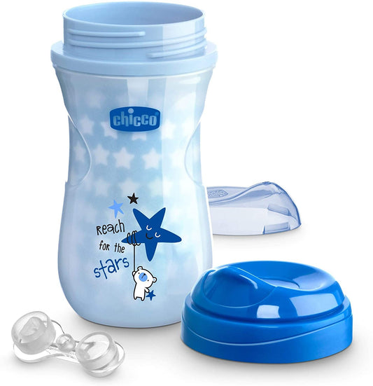 CHICCO SHINY CUP 14M+ 266ML كوب ازرق 21526