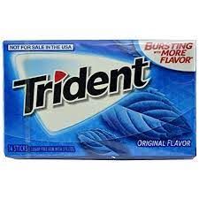 GUM TRIDENT SUGAR FREE GUM 14 STICKS