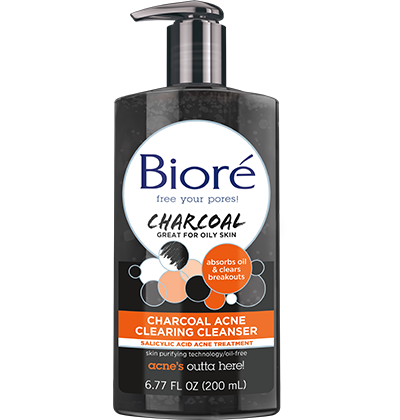 BIORE CHARCOAL ACNE CLEARING CLEANSER 200ML