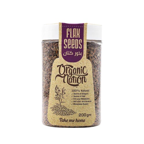 بذور الكتان العضوية 200 جرام