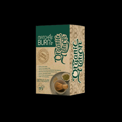 شاي ماتشا بيرن العضوي من أورجانيك نيشن، عبوة من 20 قطعة