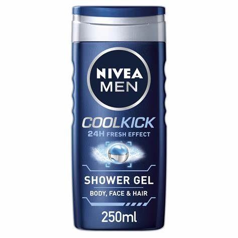 NIVEA MEN SHOWER GEL 24H COOL KICK 250ML