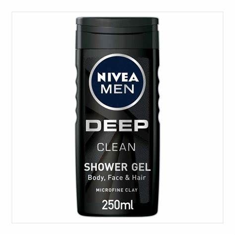NIVEA MEN SHOWER GEL DEEP CLEAN 250 ML