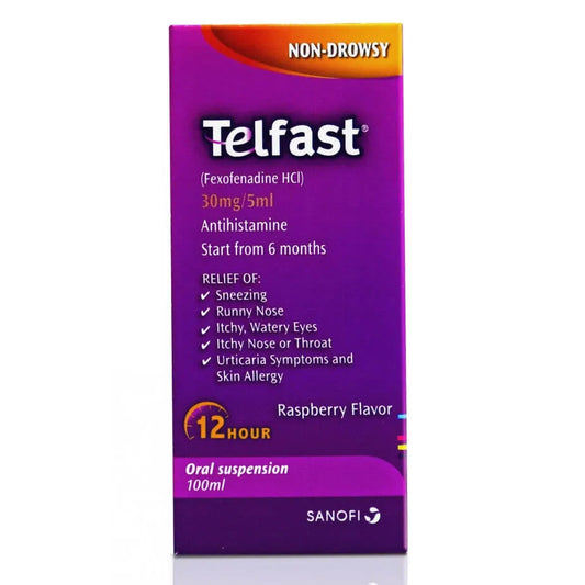 TELFAST PEDIATRIC 6 MG SYRUP 100ML