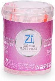 ZI DENTAL FLOSS TOOTHPICK 40PICK علبه اسطوانية