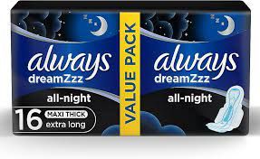 ALWAYS MAXI EX.LONG 7PADS ليلي للبشره الحساسه 3410