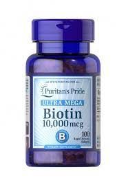 PURITANS PRIDE BIOTIN 10.000MCG 100 SOFTGELS