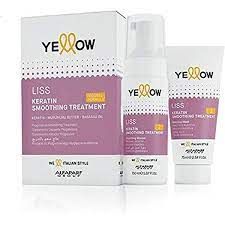 علاج الكيراتين الأصفر لتنعيم الشعر