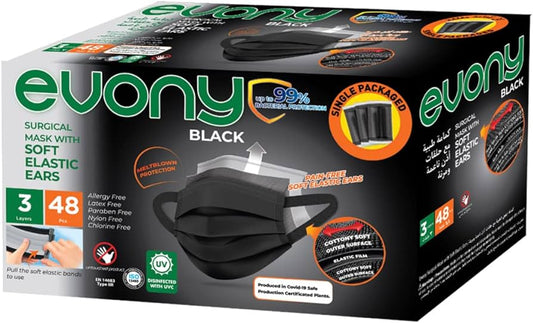 EVONY FACE MASK SPECIAL 1 PC (لبني&اسود)