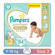 PAMPERS (PREMIUM CARE 3 ) 6-10 KG 84PCS سعودى
