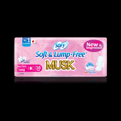 فوط صحية قطنية سوفي ماكسي لونج مسك 16 فوطة صحية