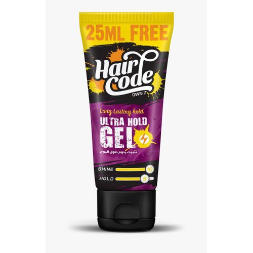 HAIR CODE GEL ULTRA HOLD 160ML موف زيادة30