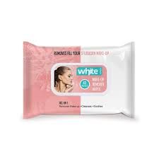 WHITE MAKE-UP REMOVER WIPES 40PC