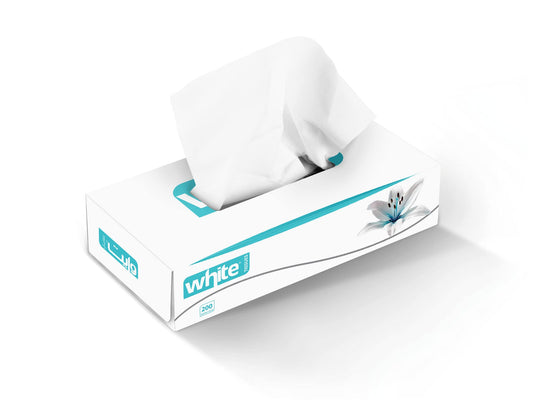 WHITE TISSUES 200 TISSUES مناديل علب