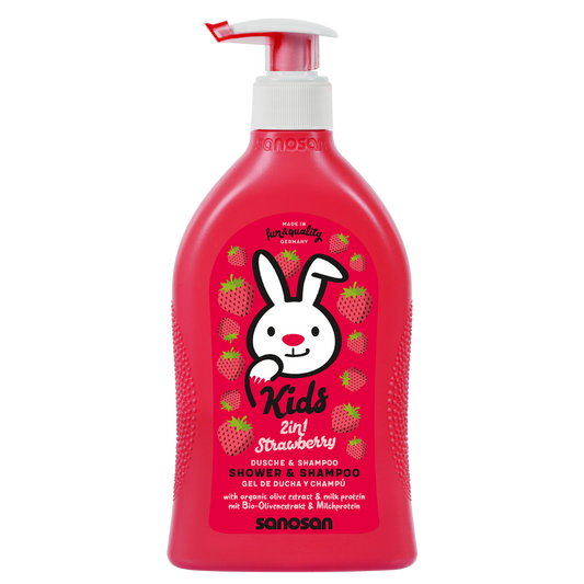 SANOSAN KIDS SHOWER&SHAMPOO STRAWBERRY 400ML