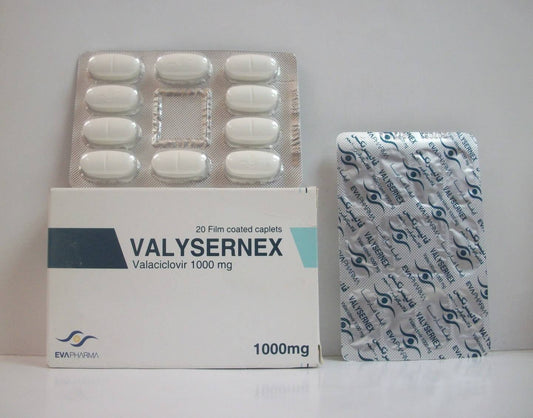 VALYSERNEX 1000 MG 20 TAB