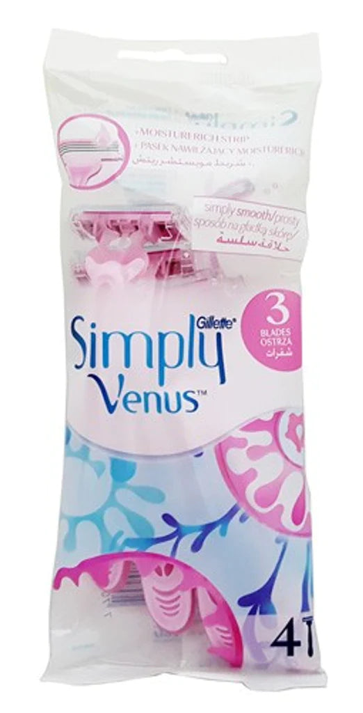 GTT SIMPLY VENUS PINK F/W 4PCS 3 شفرة (4315)