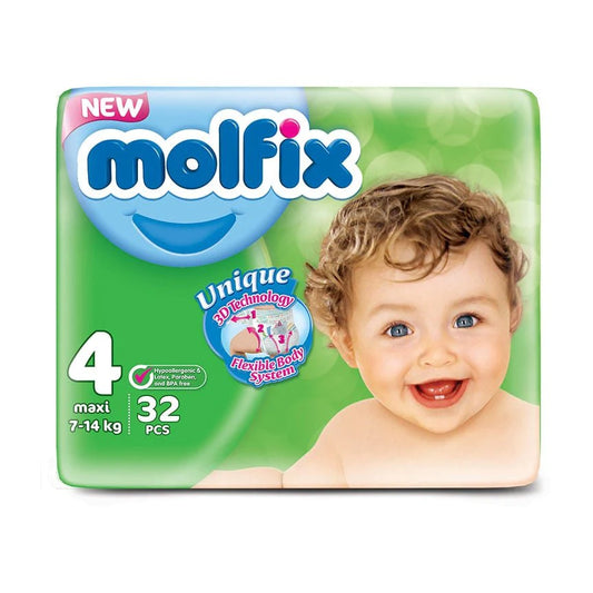 MOLFIX 4 DIAPERS PANTS MAXI (4) 32PCS