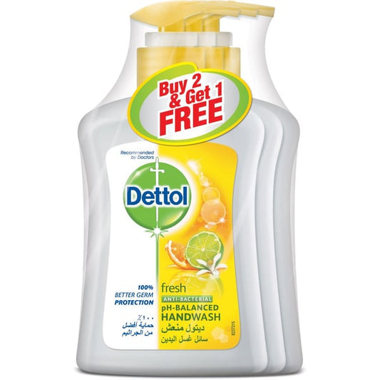 ديتول غسول لليدين (ليمون طازج) 200 مل (2+1) مجانآ