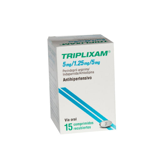 TRIPLIXAM 5 / 1.25 / 5 MG 15TAB