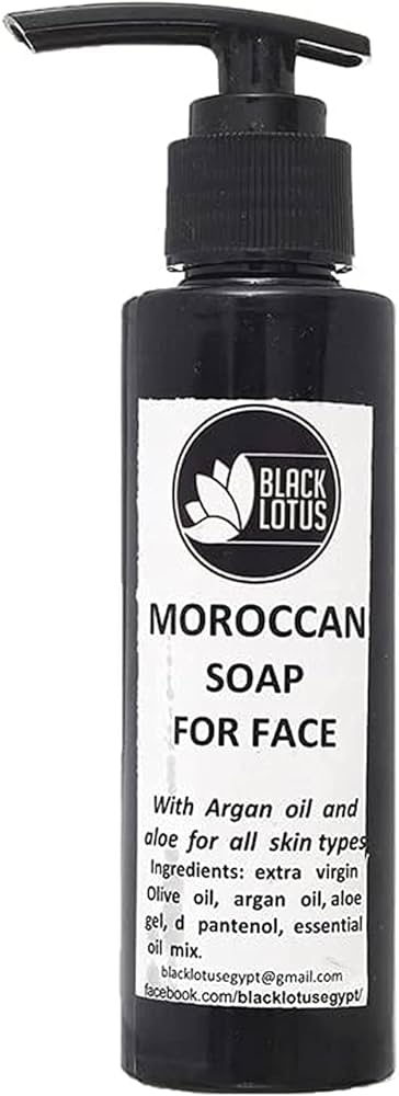 صابون مغربي للوجه برائحة اللوتس الأسود 125 مل