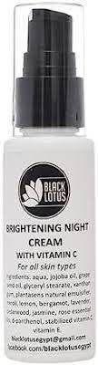 كريم الليل بلاك لوتس بحمض الهيالورونيك وفيتامين سي 50 مل