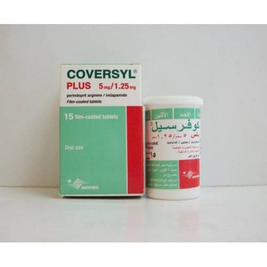 COVERSYL PLUS 5 MG/1.25MG 15 TAB