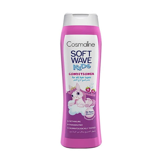 COSMALINE SOFT WAVE COND KIDS STRAWBERRY 400ML