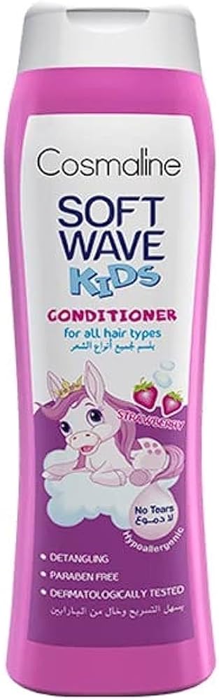 COSMALINE SOFT WAVE SH/ KIDS STRAWBERRY 400ML