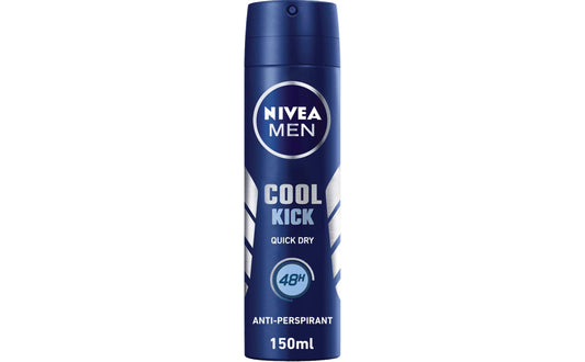 NIVEA DEOD SPRAY (COOL KICK) F/M 150ML OFF20