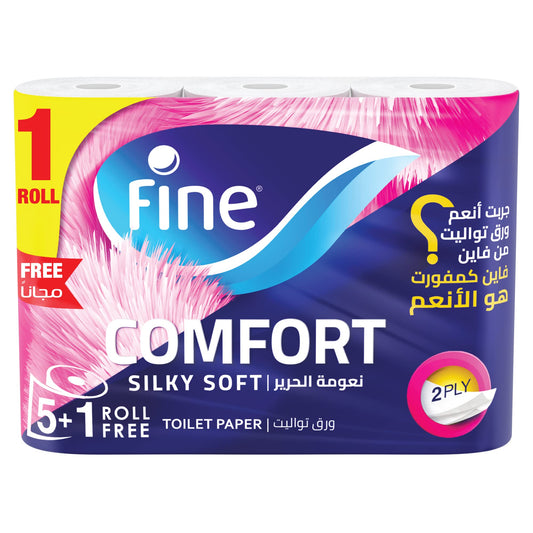 FINE COMFORT TOILET PAPER 6 ROLLS