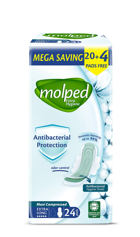 MOLPED ANTIBACTERIAL MAXI EX.LONG 24 PADS 2681