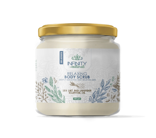 مقشر الجسم إنفينيتي ناتشورالز بملح البحر واللافندر 180 جرام