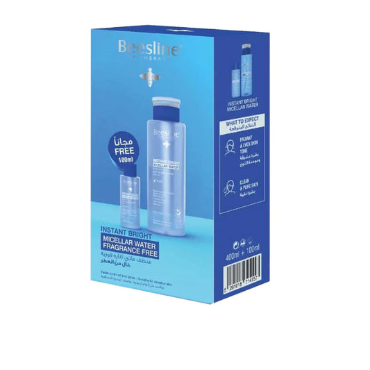 BEESLINE INSTANT BRIGHT MICELLAR WATER 400ML (1+100ML) FREE
