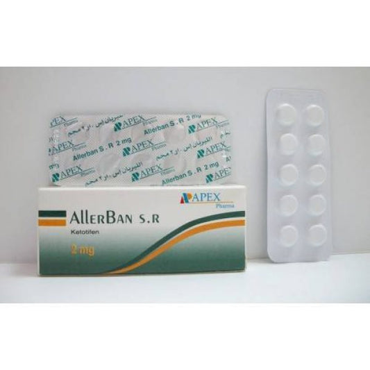 ALLERBAN S R 2 MG 20 TAB