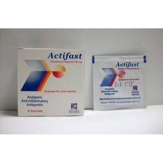ACTIFAST 50 MG 6 SACHETS