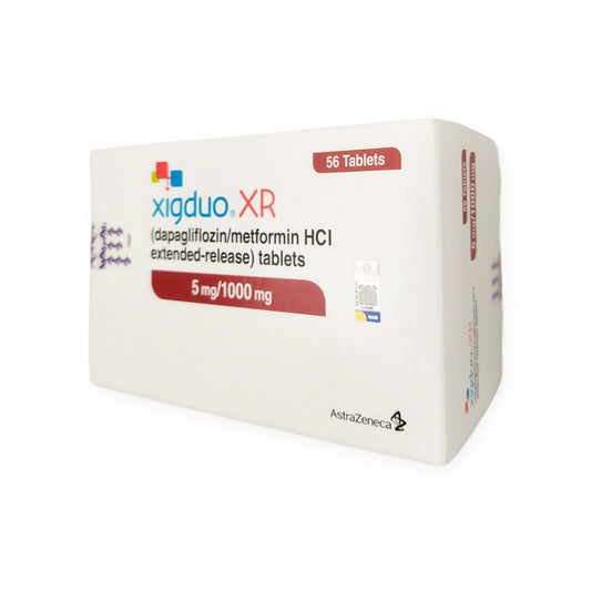 XIGDUO XR 5/1000 MG 56 EXT. REL . FC TAB