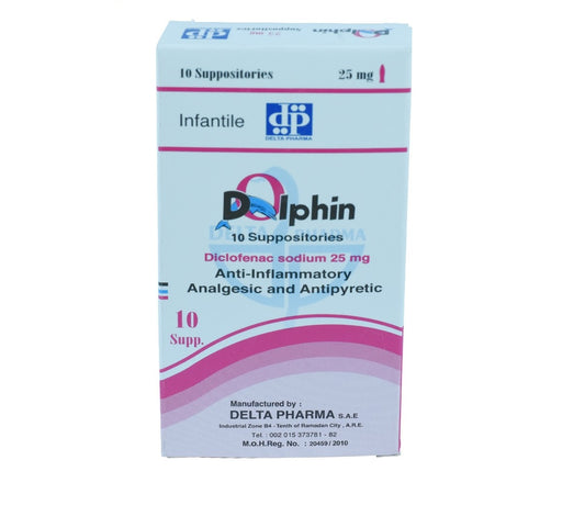 DOLPHIN 25 MG INF 10 SUPP