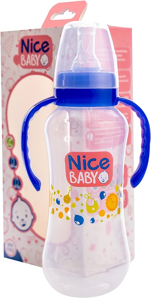 NICE BABY FEEDING BOTTLE IN HAND 280ML (8058) بيبرونة بيد