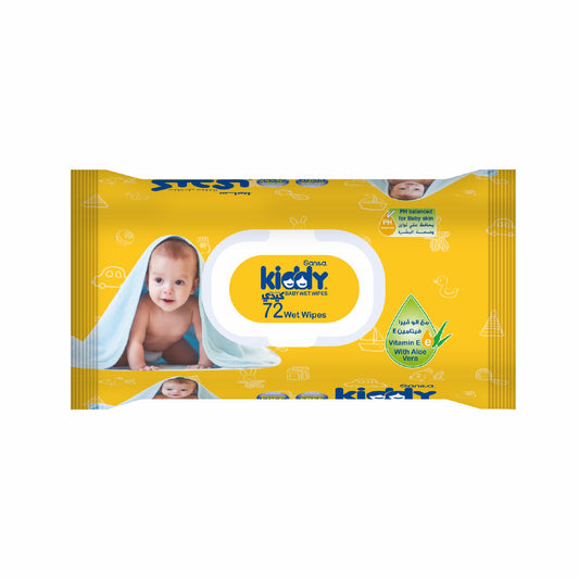 SANITA KIDDY BABY WET WIPES 72 WIPES مناديل اطفال