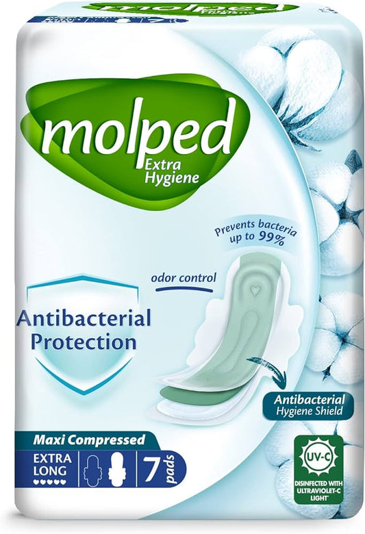 MOLPED ANTI BACTERIAL EXTRA LONG 7 PADS (2643)